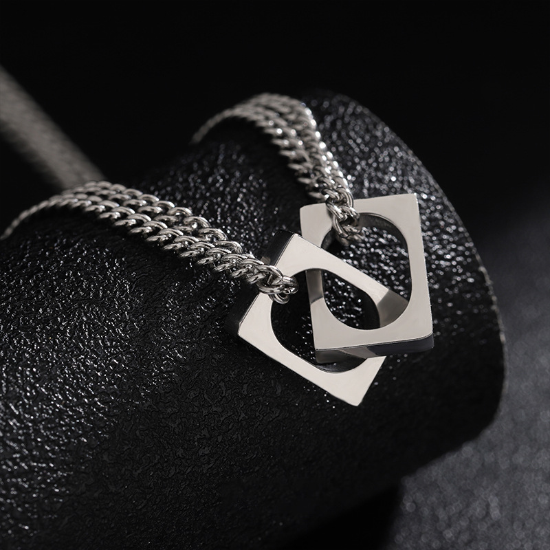 Minimalist Korean Style Double Layer Necklace